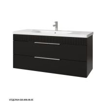 Caprigo Тумба с раковиной MONBAR-Smalty 120 см, графит, эмаль