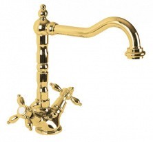 CEZARES Смеситель для раковины NOSTALGIA высокий, золото NOSTALGIA-LS2-03/24