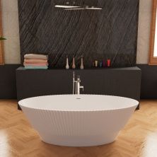 Frank Акриловая ванна F6115 White,170х75 см, отдельностоящая