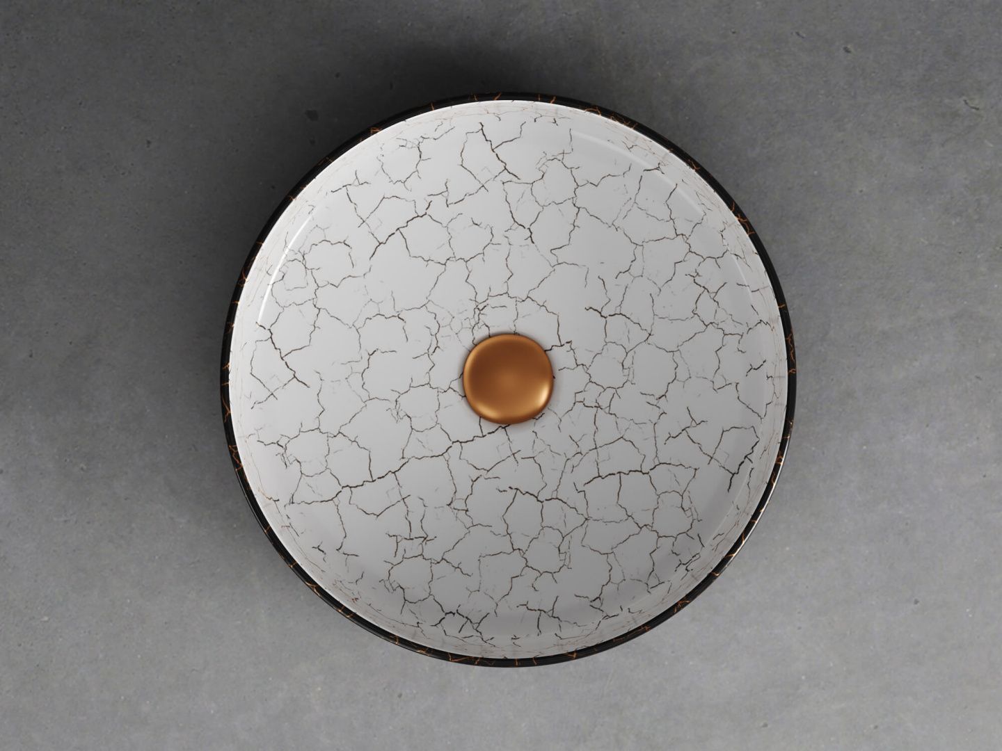 Приобрести hayzburg накладная раковина чаша 35х35 см, мрамор, черный\белый hb-0031