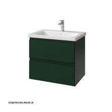 Caprigo Тумба с раковиной FORTE -Smalty 65 см, зеленая, эмаль