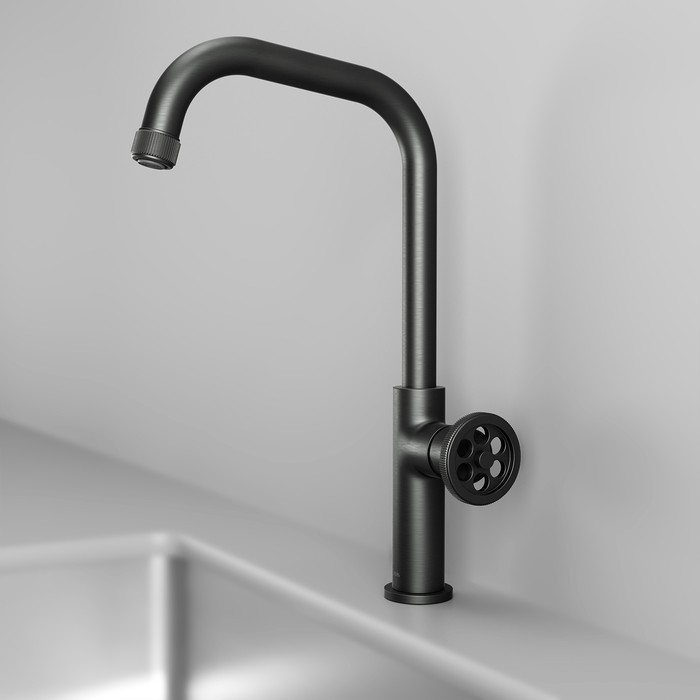 Приобрести iddis смеситель для раковины grange 374мм, высокий, графит gragm00i05