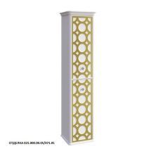 Caprigo Пенал CAPRICE 36 см, левый, белый/золото, эмаль