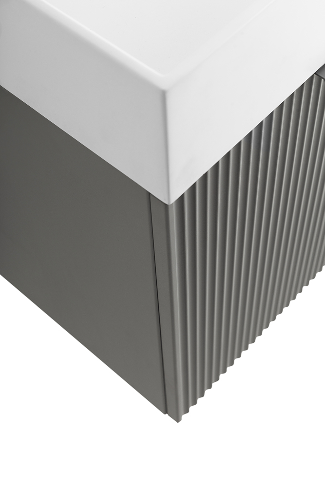 Приобрести cezares тумба подвесная с раковиной premium 120 см plisse grigio nuvola, серая 55449