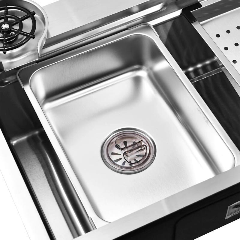 Приобрести gerhans кухонная мойка 75х45 см, функциональная, сатин