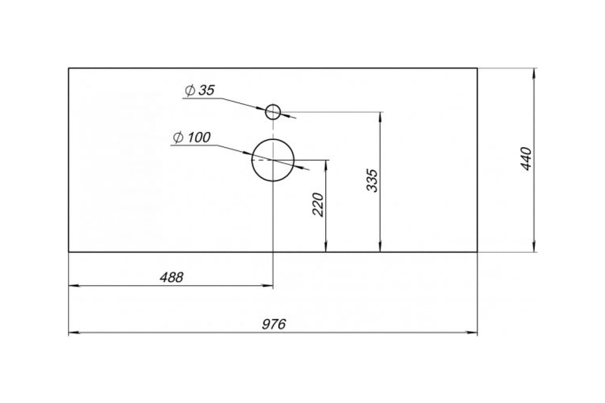 Приобрести aquanet столешница nova lite 100 см, серый