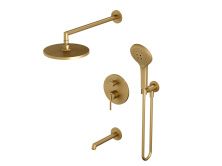 Hayzburg Встраиваемая душевая система, матовое золото HB-4001BG