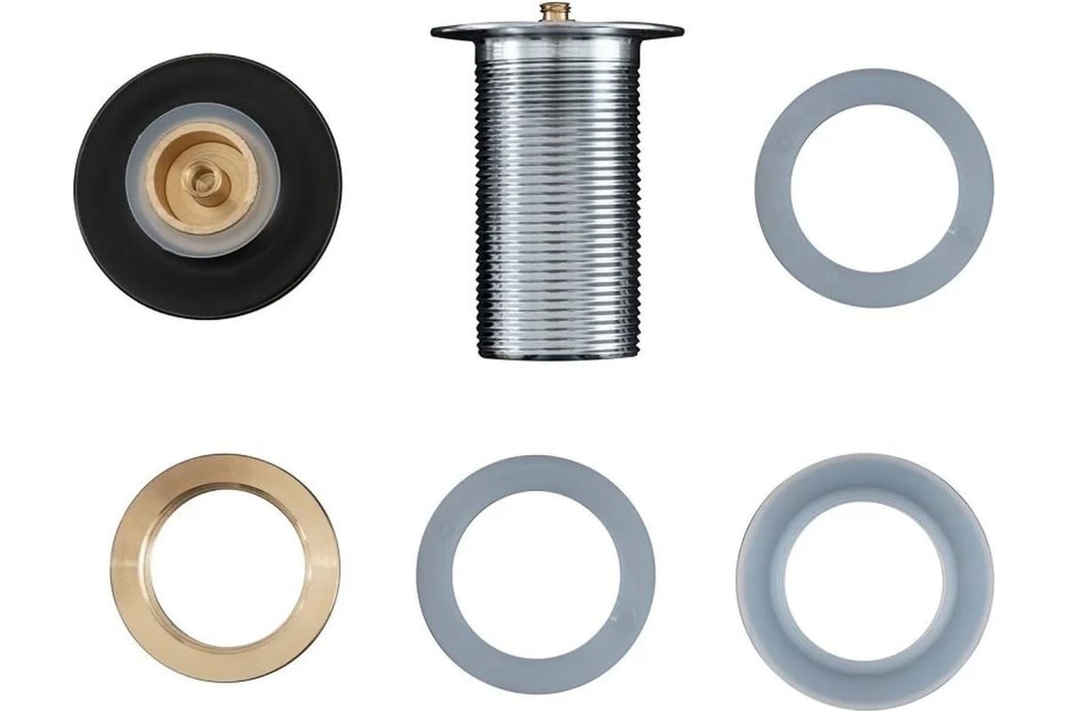 Приобрести aquanet донный клапан черный матовый