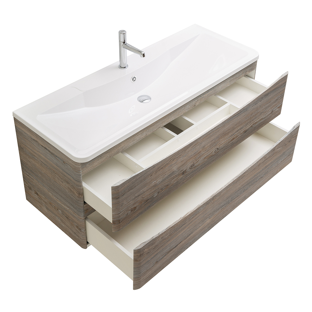 Приобрести belbagno тумба с раковиной acqua 120 см, подвесная pino scania, белая раковина