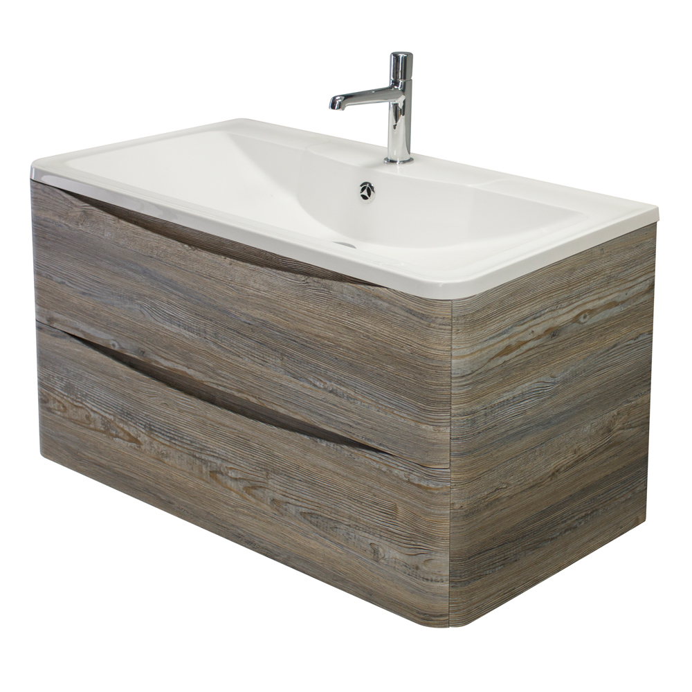 Приобрести belbagno тумба с раковиной acqua 100 см, подвесная pino scania, белая раковина