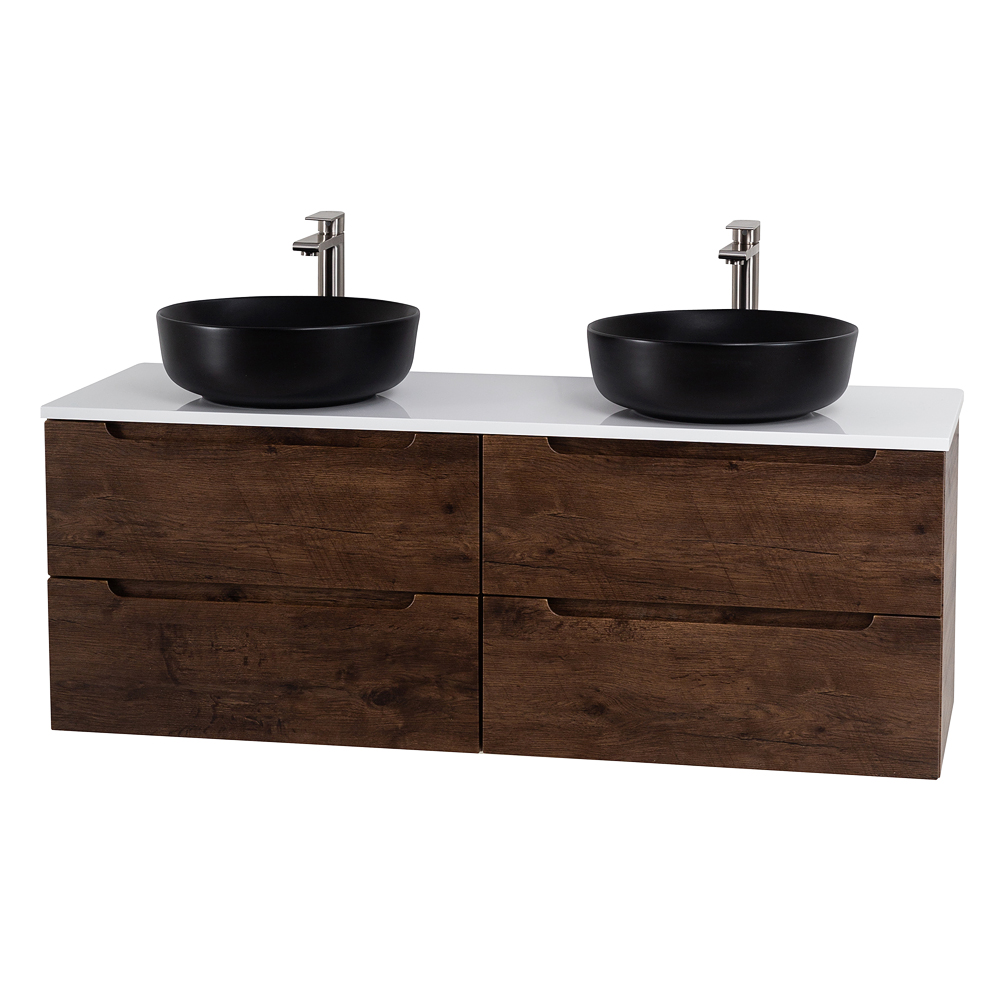 Приобрести belbagno тумба со столешницей etna 120 см, подвесная rovere moro