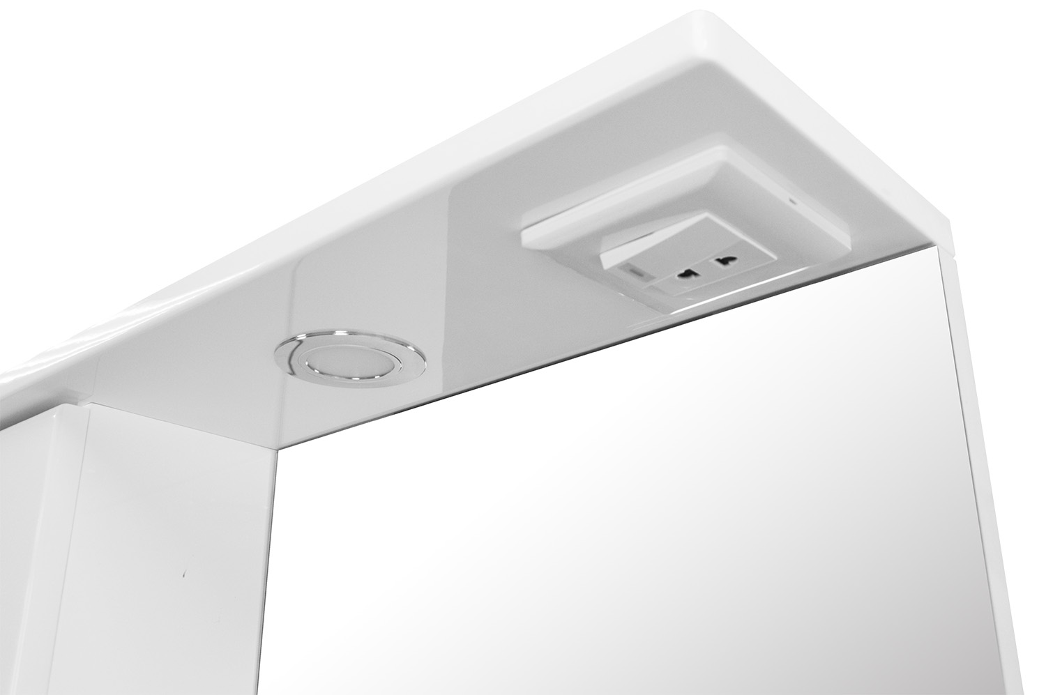 Приобрести loranto зеркало-шкаф karina 60 60х74,5 см, с подсветкой, левостороннее, белое (cs00086508)