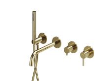 Hayzburg Встраиваемый смеситель для ванны и душа, золото HB-2004GO