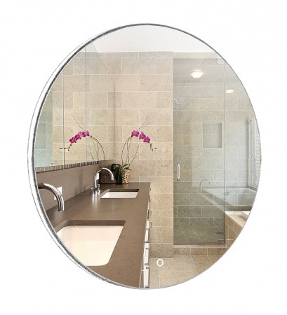 Приобрести azario зеркало плаза d650, белый, сенсорный выключатель, фр-1537