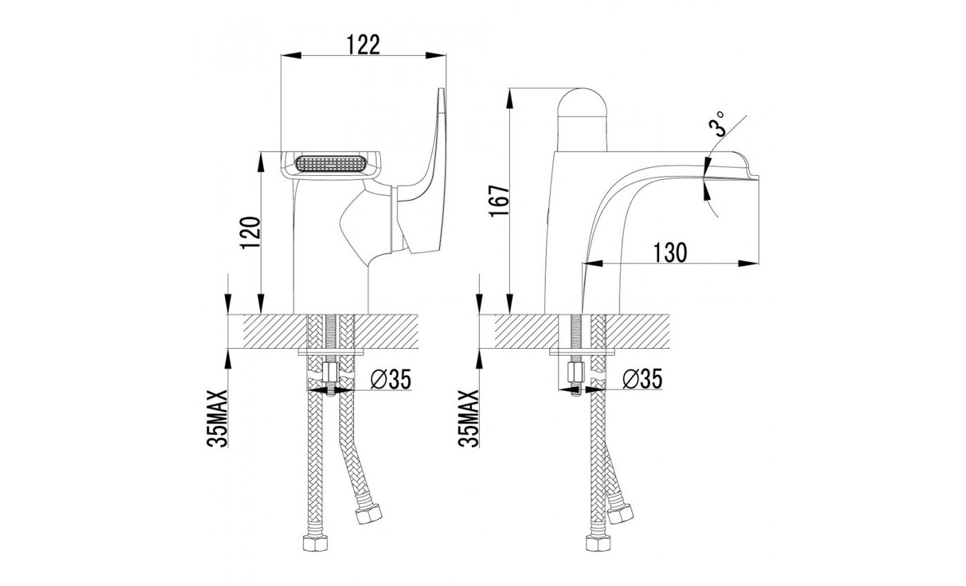 Приобрести lemark смеситель для раковины shift, хром lm4346c