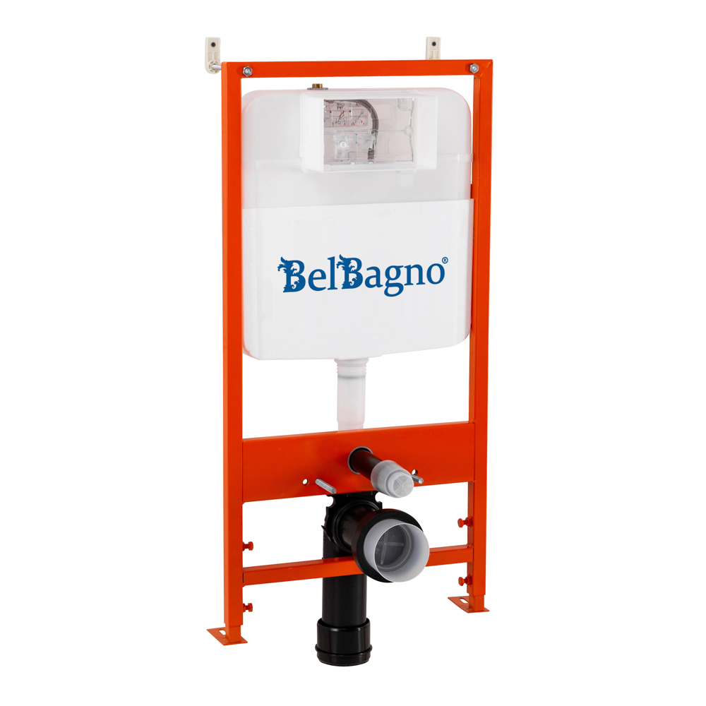 Приобрести belbagno инсталляция для подвесного унитаза с клавишей смыва, матовый хром bb026/bb050cr.mat