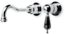 Boheme Смеситель для раковины Tradizionale, настенный, хром\черные кристаллы 267-BSW