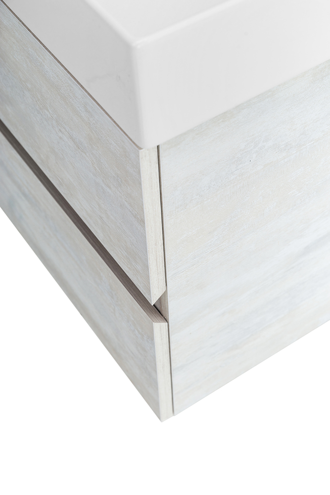 Приобрести cezares тумба подвесная с раковиной molveno 46 120 см legno bianco, белый глянец molveno 46-120-2c-so-lb