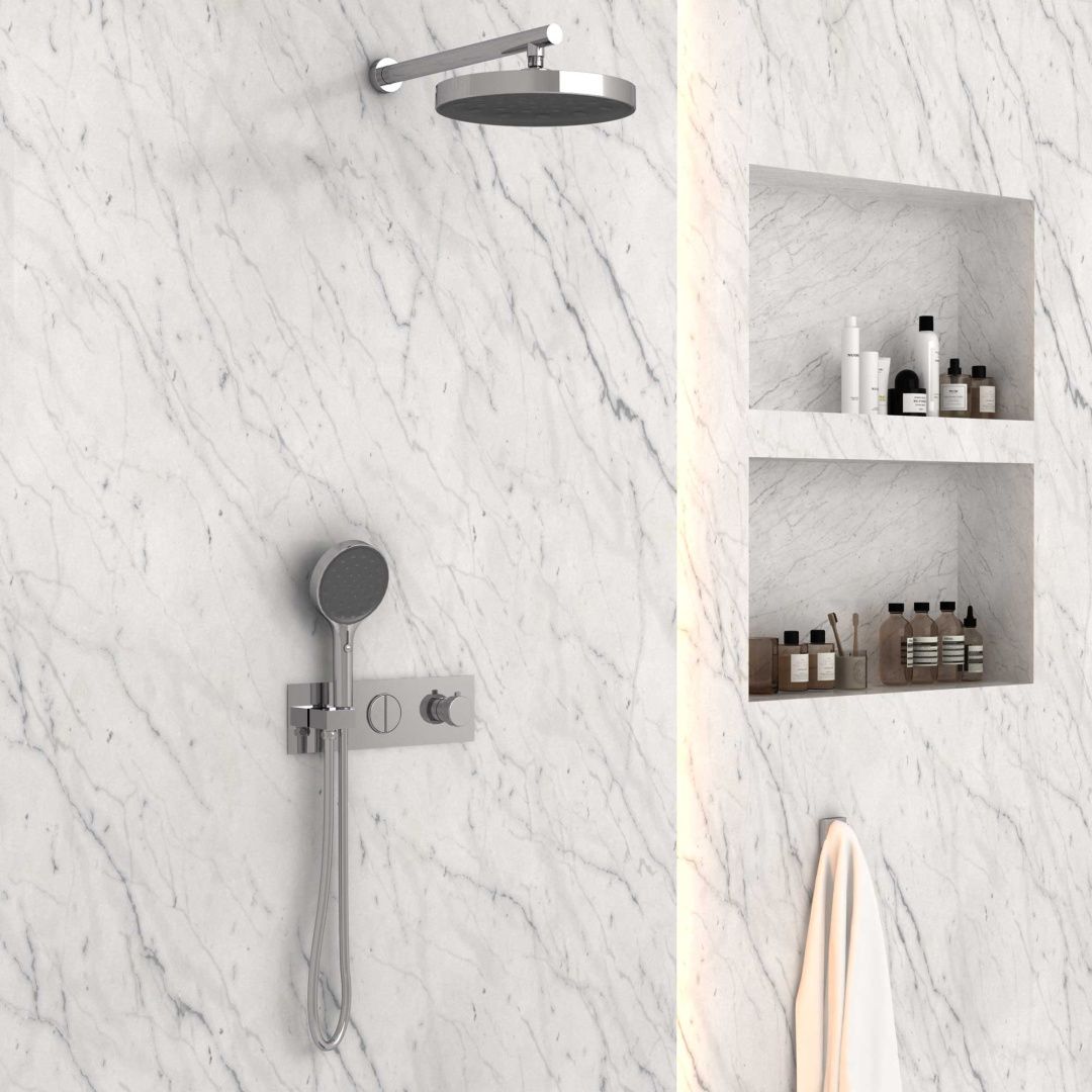 Приобрести vincea встраиваемая душевая система с термостатом, хром vsfw-422ti2ch