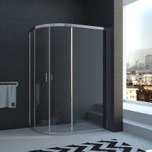 Veconi Душевое ограждение Rovigo 80х100 см, хром, прозрачное RV03-10080A-01-19C1