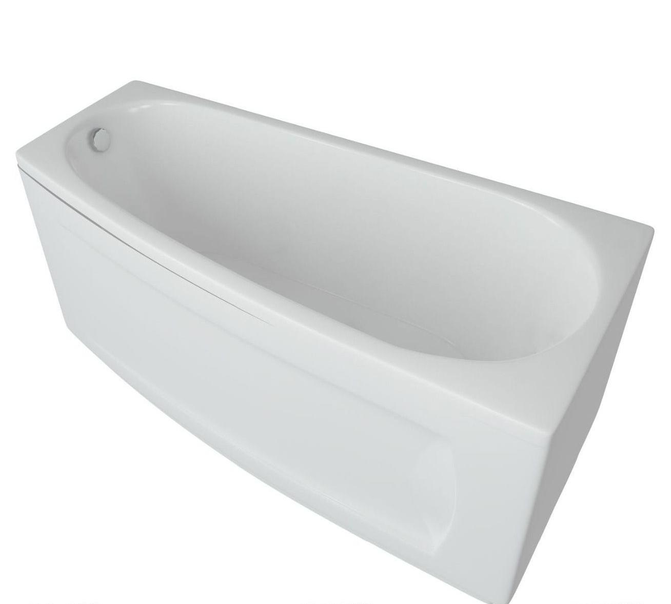 Приобрести акриловая ванна асимметричная aquatek пандора r 160x75 см