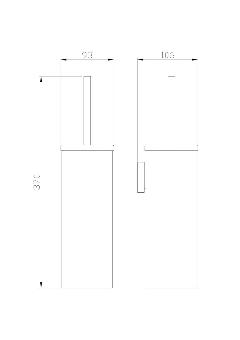 Приобрести туалетный ершик в комплекте wonzon & woghand easy, хром (ww-8119)