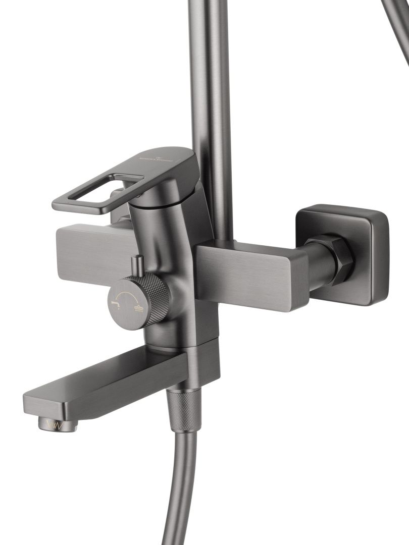 Приобрести душевая система wonzon & woghand frame, темный графит (ww-88739010-bgm)