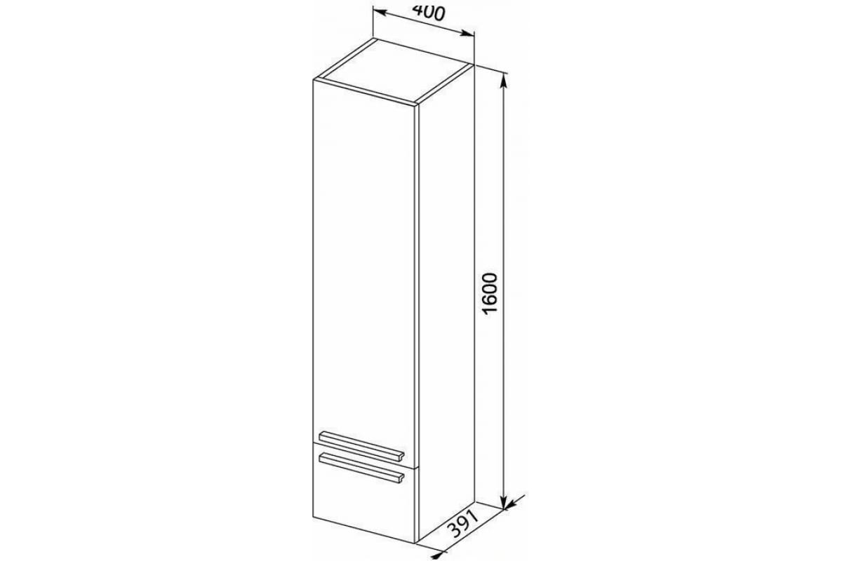 Приобрести aquanet пенал нота 40 см, белый