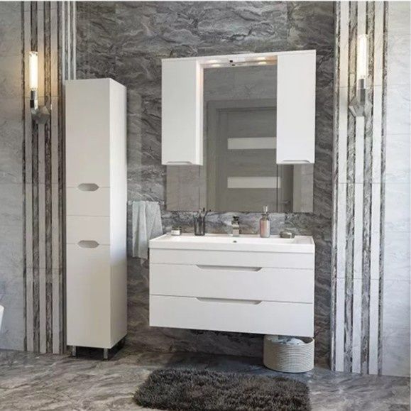 Приобрести mirsant тумба подвесная soho quadro 80 см с раковиной миранда -80 ут000089880