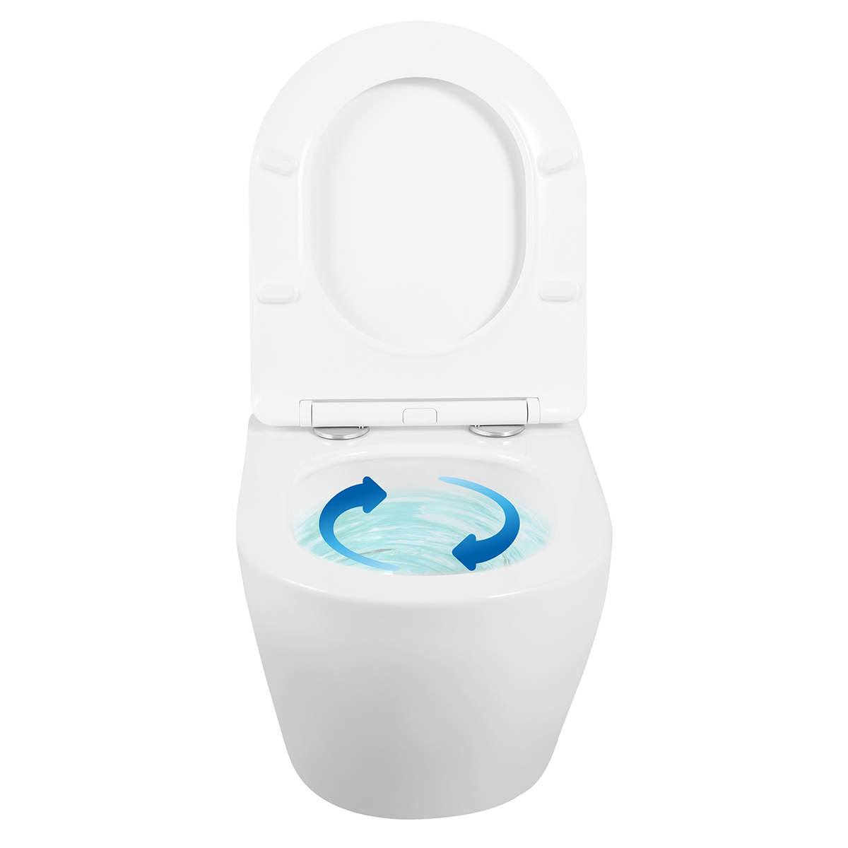 Приобрести loranto унитаз подвесной krosa 36х48,5 см с системой смыва "tornado" (87266)