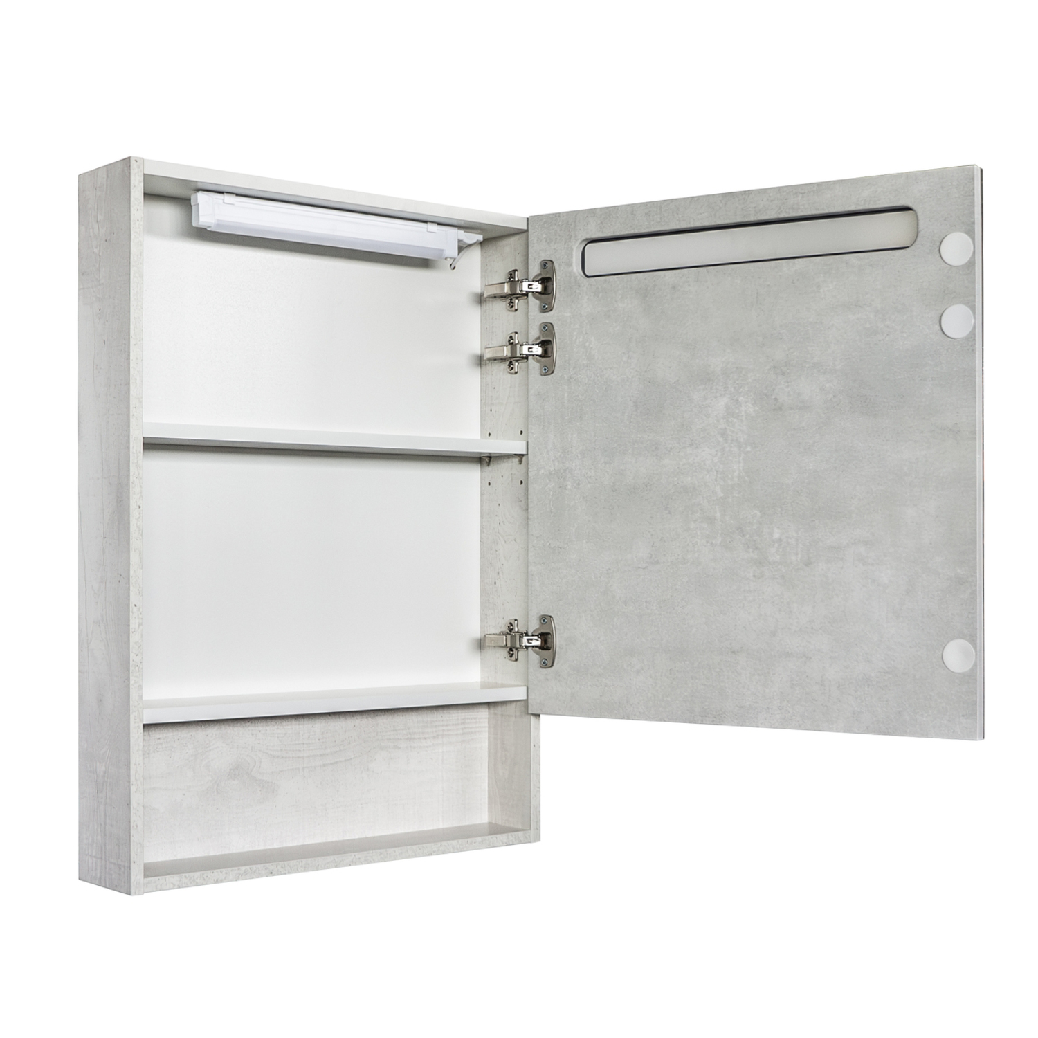 Приобрести сomforty зеркало-шкаф никосия-60 с подсветкой, дуб белый