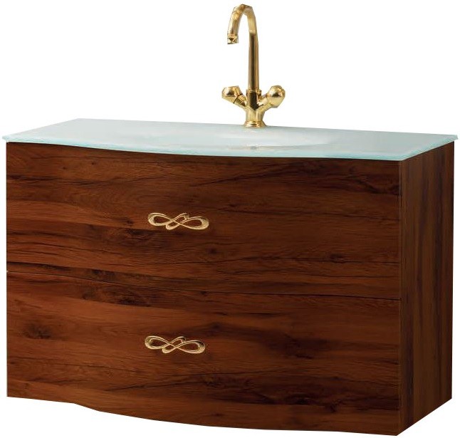 Приобрести cezares тумба подвесная с раковиной petalo 87х61см, дерево