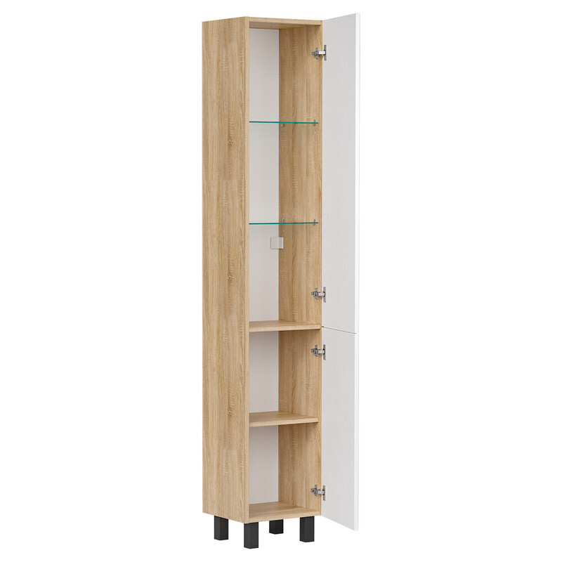 Приобрести equil пенал напольный lago 35 см, белый pnlago35-04