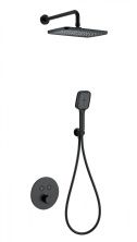 Душевая система с термостатом встраиваемая WONZON & WOGHAND, Черный матовый (WW-D2017-A-MB)