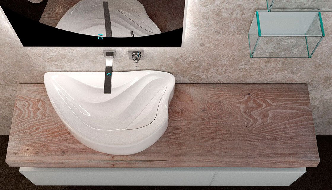 Приобрести velvex столешница 140 см из массива вяза, stfel.140-71