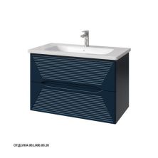 Caprigo Тумба с раковиной MODO-Smalty Terza 80 см, синяя, эмаль 35613eml 4