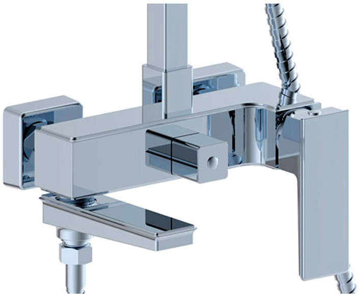 Приобрести grocenberg душевая система, хром gb7008cr