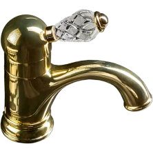 Boheme Смеситель для раковины Crystal, золото\кристаллы 281-CRST
