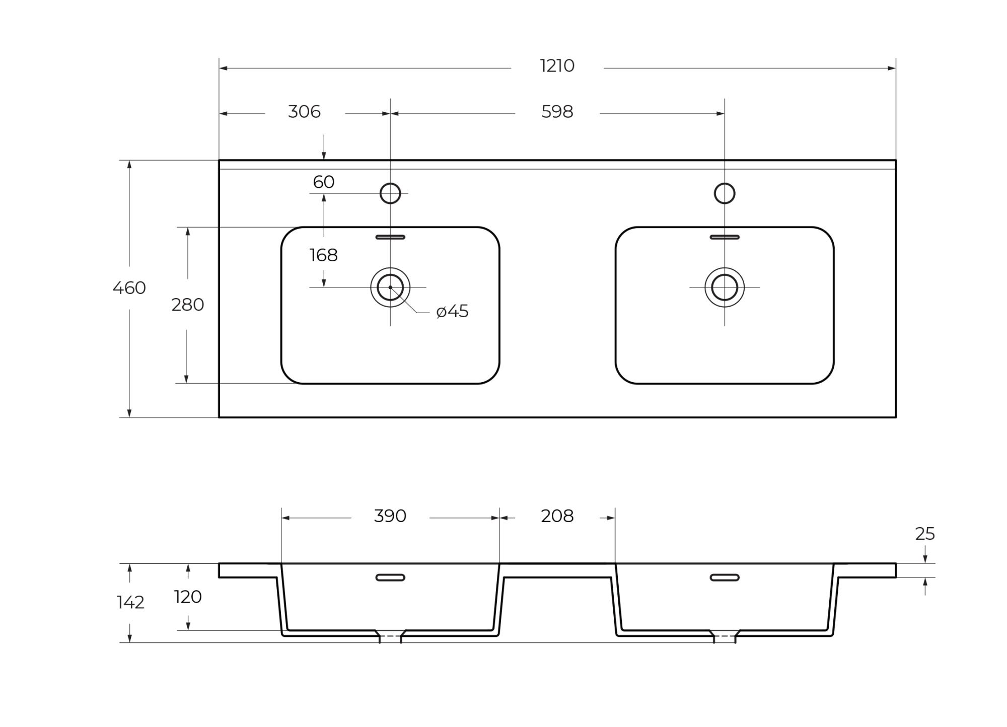 Приобрести cezares тумба подвесная с раковиной на две чаши tiffany 120 см blu petrolio, голубая 54956