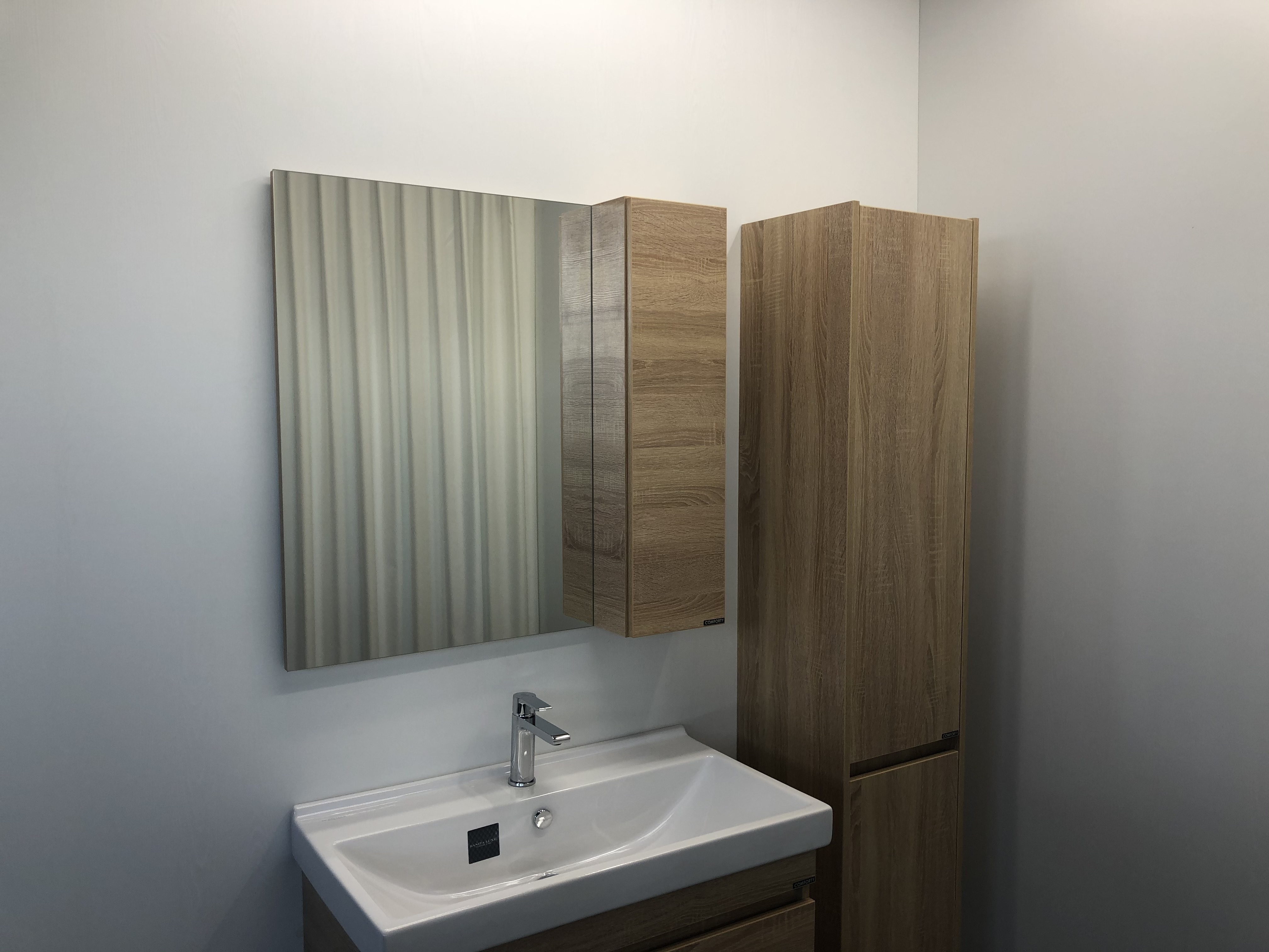 Приобрести сomforty зеркало-шкаф "тромсе-80" дуб сонома