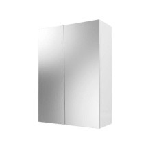 Mirsant Зеркало шкаф Фарида 18\2 60 см, белое, УТ000094822