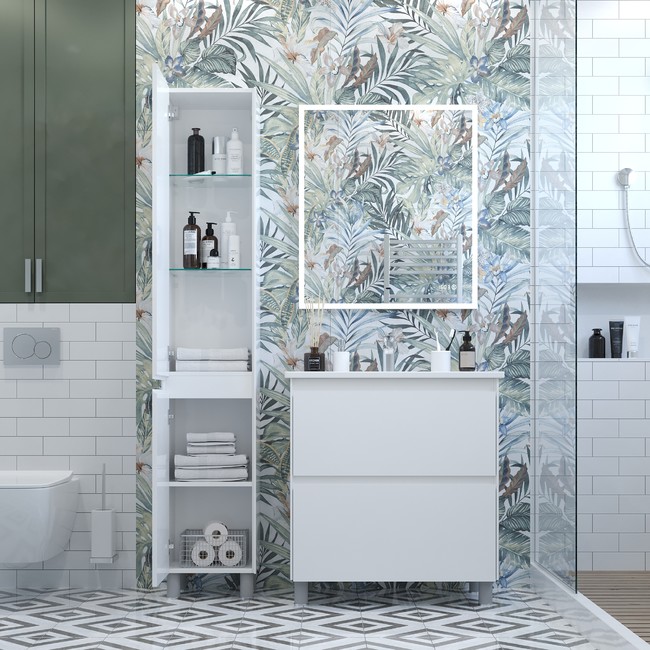 Приобрести briz пенал напольный asti 35 см, белый , правый п-35