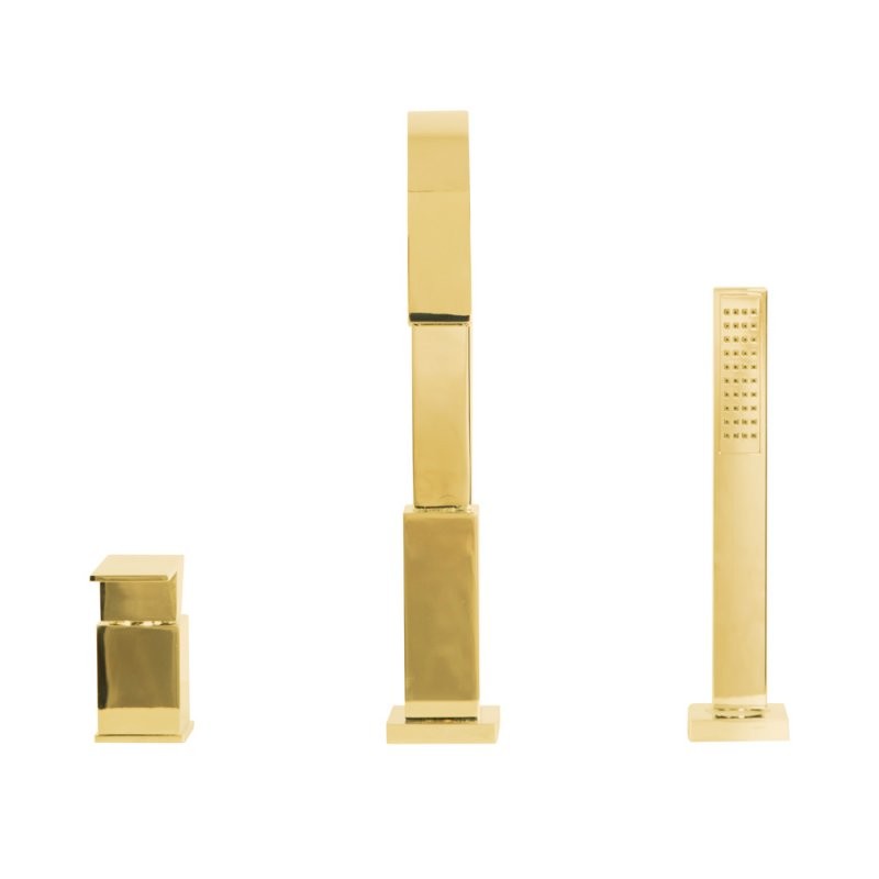 Приобрести cezares смеситель на борт ванны unika, 3 отверстия, золото unika-bvd3-03/24