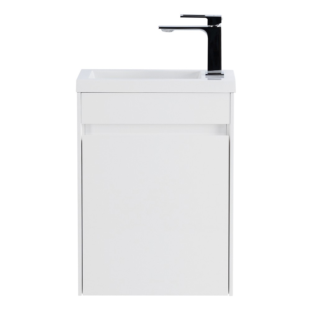 Приобрести belbagno тумба с раковиной pietra mini 40 см, подвесная с дверью 40-l bianco lucido, белая раковина