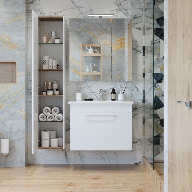 Приобрести briz пенал подвесной valencia 35 см, белый, правый п-35