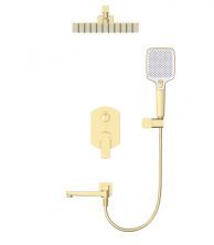 Душевая система встраиваемая WONZON & WOGHAND FORZA, Брашированное золото (WW-939031-BG)