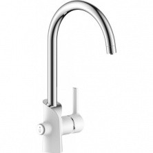 Gappo Смеситель для кухни G4303-8 с высоким изливом, белый/хром 34754