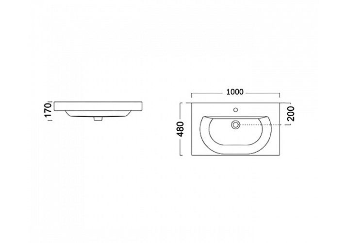 Приобрести раковина kerama marazzi buongiorno 100 см bg.wb.100