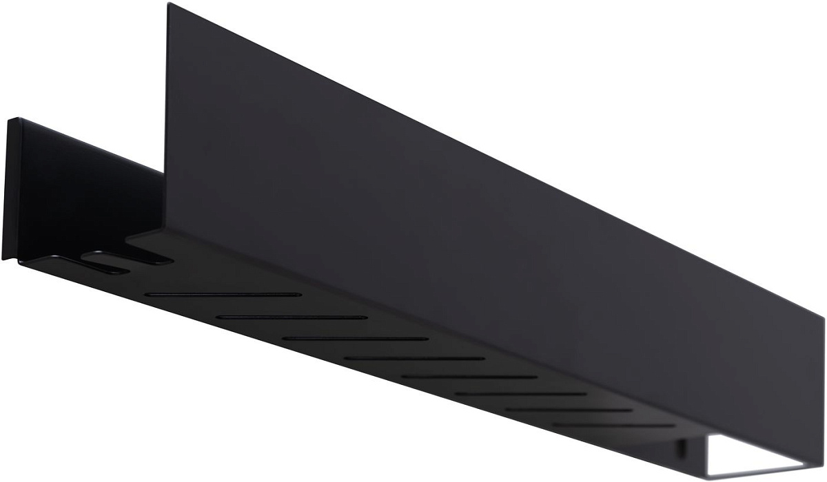 Приобрести aquanet полка магнум 70x12 см черная матовая, с крючками 00302221