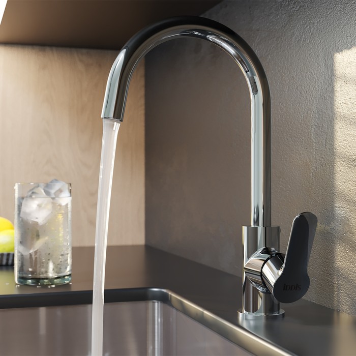 Приобрести iddis смеситель для кухни cuba 339,5мм, хром cubsbfji05